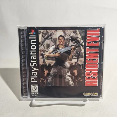 Resident Evil 1 (PlayStation 1 PS1, 1996) PS1 CIB Complete Black Label - Image 1 of 4