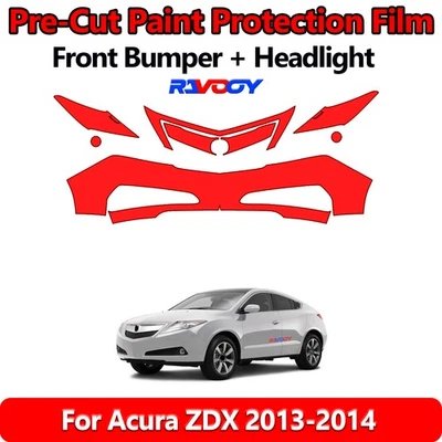8.5Mil PreCut Front Bumper PPF Kit Film For Acura ZDX 2013-2014 - Image 1 of 4
