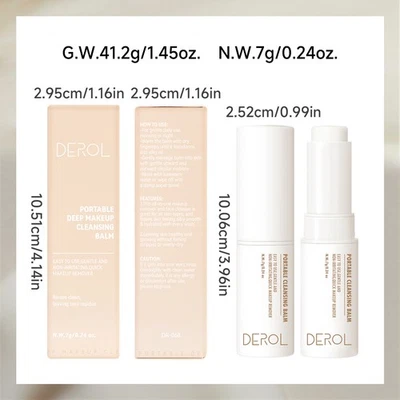 Makeup Remover Deep Cleaning Balm Gel Cream Stick Moisturizing SkinCare - Image 1 of 4