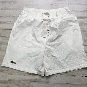 NEU Lacoste Sport Tennisshorts Andy Roddick Herren XL Größe 7 (34") einfarbig weiß - Bild 1 von 8