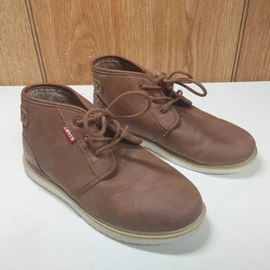 Levi's 501 Jungen Jugend Stiefeletten Arbeitsstiefel Gr. 6 braun britisch hellbraun leicht - Bild 1 von 9