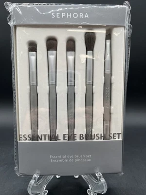 Juego de 5 brochas de ojos Sephora Essential gris plata nuevas en caja Foto 1 de 2