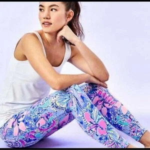 Lilly Pulitzer Luxletic Weekender High Rise Legging Pop Up Got Your Back Womens - Picture 1 of 9