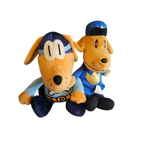 Hund Mann bell Ritter Plüsch mit blauem Umhang Stofftier Figur Spielzeug 9 Zoll - Bild 1 von 2
