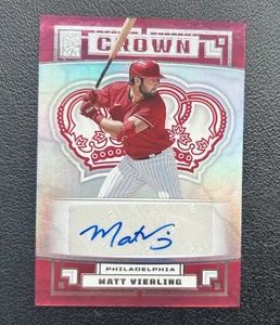 2022 Panini Capstone Crown Matt Vierling #C-MV Rookie Auto RC - Bild 1 von 2