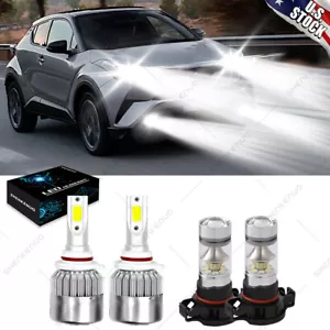 For Toyota C-HR/CHR/CH-R 2018 2019 6000K COB LED Headlight + Fog Light Bulbs Kit - Bild 1 von 12