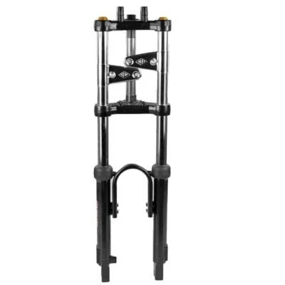 290055A FORCELLA EBR PEUGEOT 103 - MBK 51 CON STABILIZZATORE RINFORZATO E REGOLA Foto 1 de 4