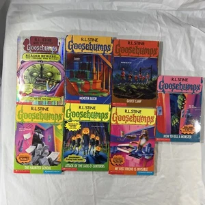 Set of x7 Goosebumps R.L.Stine All 1st Print And In Excellent Condition - Imagen 1 de 10