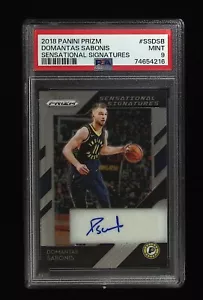 2018 Domantas Sabonis Panini Prizm #SS-DBS sensationelle Signaturen AUTO PSA 9 - Bild 1 von 2