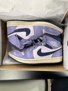 NIKE Size 8 women's - Air Jordan 1 SE Mid Sky J Purple W - Picture 1 of 11