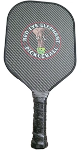 RED EYE ELEPHANT THERMOFORMED CRAFT PICKLE BALL PADDLE 3K WEAVE FACTORY DIRECT - Picture 1 of 2