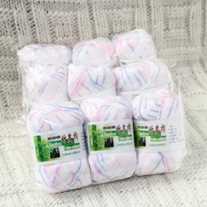 Sale 9BallsX50gr Bamboo Cotton Baby Blankets Hand Knitting Crochet Yarn 39 - Picture 1 of 24