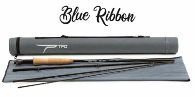 TFO TEMPLE FORK OUTFITTERS BLUE RIBBON 9' FOOT #4 WEIGHT 4PC FLY ROD - Image 1 of 4