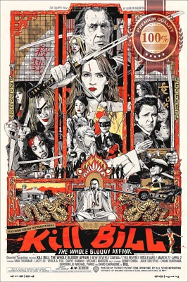 KILL BILL THE WHOLE BLOODY AFFAIR ART ORIGINAL CINEMA MOVIE PRINT PREMIUM POSTER Foto 1 de 4