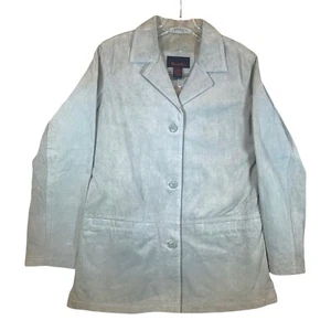 Denim & Co Jacket Womens XS Suede Genuine Leather Jacket NWT - Picture 1 of 12