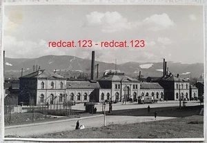 Foto Bahnhof in Bielitz / Bielsko-Biala Schlesien Polen 1939 Bilsko-Bela AK wk2 - Bild 1 von 2