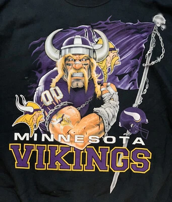 NFL Minnesota Vikings Sudadera Grande Gráficos Mediana Oficial NFL Nuevas Etiquetas Foto 1 de 4