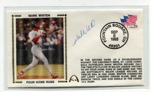 1993 Gateway Cache - MARK WHITEN - Autograph 4 Home Runs - CARDINALS - Picture 1 of 1
