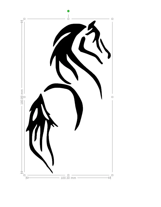 horse vinyl car sticker, decal, window laptop ORACAL 651 - Image 1 of 2
