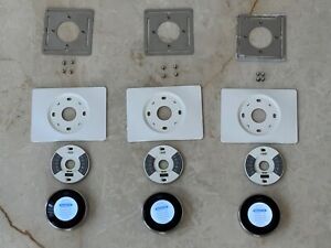 Three Google Nest 2nd Generation Smart Learning Silver Programmable Thermostats