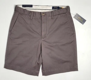 $80 Polo Ralph Lauren Mens 30 Chino Stretch Classic Fit 9" SHORTS Grey 5 Pocket - Picture 1 of 24