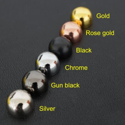 20X Leather Craft Solid Brass Screw Luggage Punk mushrooms Nails stud Rivet 10mm - Image 1 of 4