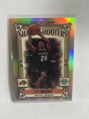 2023-24 Bowman Chrome U #SS-10 Cody Williams Sharp Shooters Colorado Buffaloes - Image 1 of 2