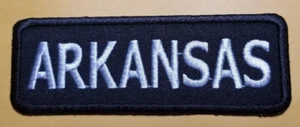 ARKANSAS Embroidered Patch approx 1.25x3.75" - Picture 1 of 2
