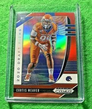CURTIS WEAVER RED PRIZM ROOKIE CARD JERSEY #99 DOLPHINS RC 2020 Prizm DP REFRACT