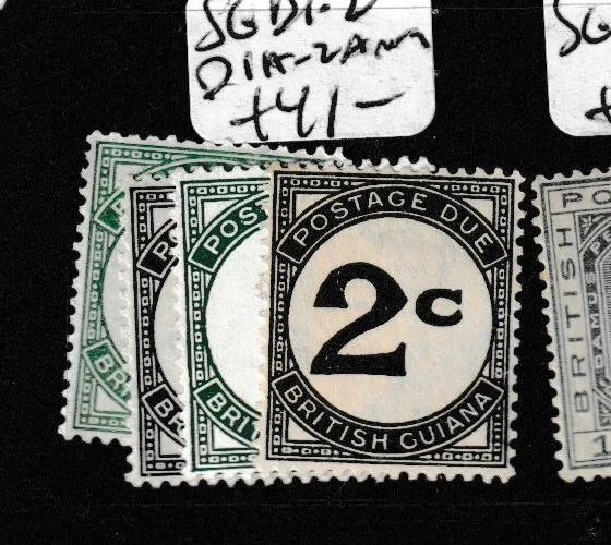 British Guiana Postage Due SG D1-2, D1a-2I MOG (4ghj) - Image 1 of 1
