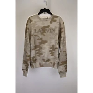 Lanvin Camo Sweatshirt in Beige BNWT X-Large - Picture 1 of 13