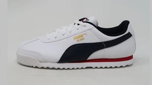 PUMA Roma Basic White Red Navy Shoes Little Kids Children Boys Girls Sneakers - Picture 1 of 6