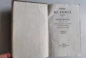 1826 - STORIA DI FORLI SCRITTA DA PAOLO BONOLI IN DUE VOLUMI - SECONDA EDIZIONE - Bild 1 von 17
