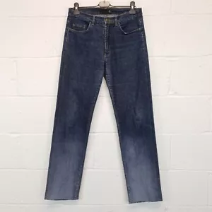 Pantalones de mezclilla Just Cavalli para hombre W31 L33 pierna recta calce regular elástico etiqueta azul W32 - Imagen 1 de 11