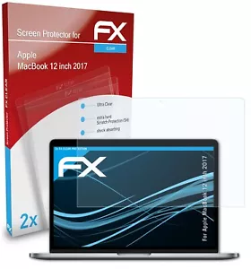 atFoliX 2x Screen Protector for Apple MacBook 12 inch 2017 clear - Picture 1 of 9