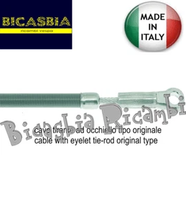 11326 - SEIL BREMSSEIL HINTEN MONTIERT MANTEL GRAU VESPA 50 125 PK PX - Bild 1 von 1