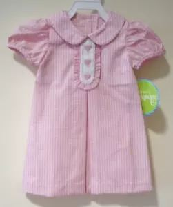 NWT Classic Whimsy Three Embroidered Hearts Dress Girl's Size 18 Months - Picture 1 of 2