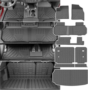 For 2024 2025 Chevy Traverse 7&8 Seats Floor Mats Cargo Mat Backrest Cargo Liner - Picture 1 of 24