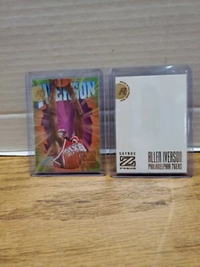 1996-97 Z-Force Skybox Allen Iverson RC Rookie Karte & SELTENE Farbfehlerkarte #151 - Bild 1 von 7