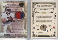 2011 Panini Gold Standard Gridiron Gold Materials Prime /25 Drew Brees #16