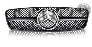 Mercedes W203 Grill C230 C320 C280 C220 C32 Benz Grille 1 Fin Matte chrome star - Picture 1 of 9