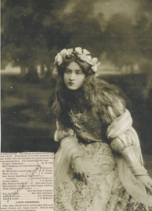 Maude Fealy - Ritaglio firmato con una fotografia B&W - Foto 1 di 1