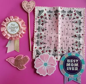 Mother's Day Gifts - Mom - Includes Magnets, Pin, Hankie, Notepad, & Plant Pick - Picture 1 of 2