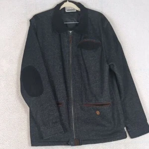 Billabong Garage Collection Men's Gray Elbow Patch Jacket Size L - Picture 1 of 7