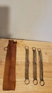 Antiker Kleiderbügel 3- 20er Jahre Metall dehnbar/schiebbar kleine Kette... - Bild 1 von 18