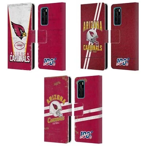 OFFICIAL NFL ARIZONA CARDINALS LOGO ART LEATHER BOOK CASE FOR HUAWEI PHONES 4 - Picture 1 of 9