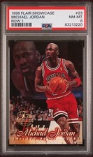 Michael Jordan 1996-97 Flair Showcase - Row 1 - #23 - PSA 8 NM-MT