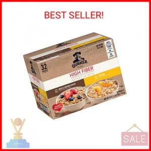 Quaker Instant Haferflocken, ballaststoffreiche Sorten mit 2 Geschmacksrichtungen (32er Pack) - Bild 1 von 2