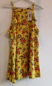 Matalan Ladies Yellow Floral Summer Blouse Size UK 14 BNWT - Picture 1 of 13