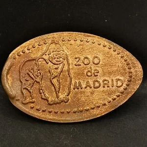 PIECE ECRASEE ZOO DE MADRID ESPAGNE / ELONGATED COIN SPAIN - Picture 1 of 2